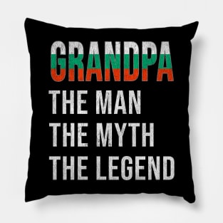 Grand Father Bulgarian Grandpa The Man The Myth The Legend - Gift for Bulgarian Dad With Roots From  Bulgaria Pillow