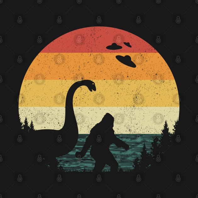 Bigfoot Loch Ness Monster by Tesszero