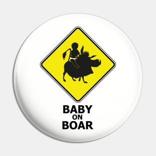 Baby on Boar Pin