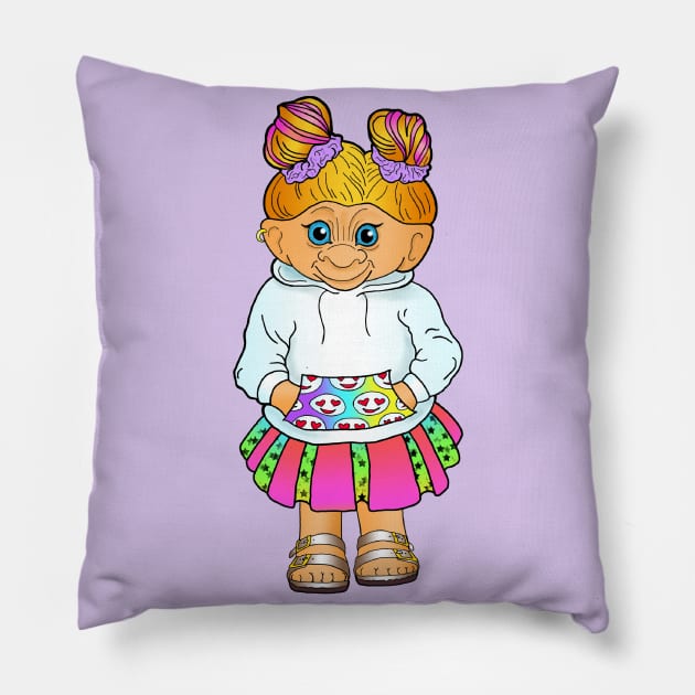 space buns Pillow by Bolt•Slinger•22