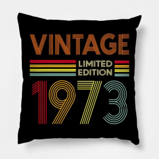 Vintage 1973 Limited Edition 50th Birthday Pillow