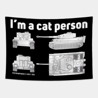 Im a cat person. Tiger tank Tapestry