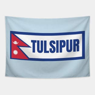 Tulsipur City with Nepal Flag Tapestry