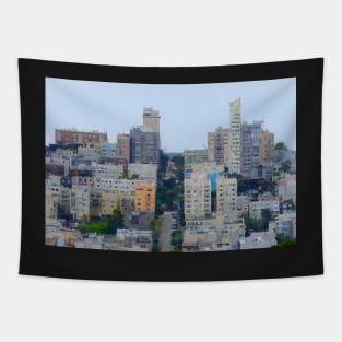 Cityscape Impression Tapestry