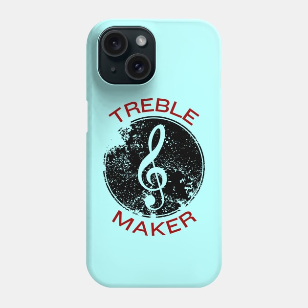 Treble Maker | Trouble Maker Music Pun Phone Case by Allthingspunny