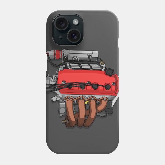 D16 Engine sticker Phone Case by ArtyMotive