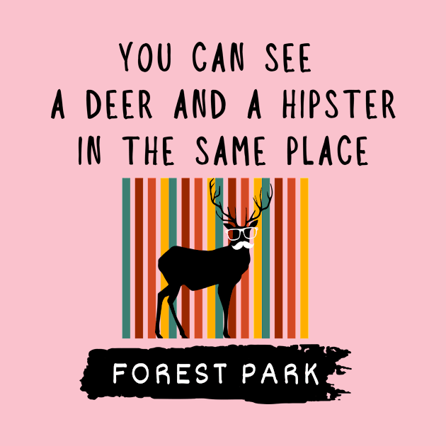 A deer and a hipster at the same place | Forest Park by Sura