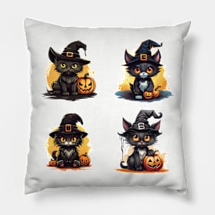 Halloween Cats - Cute Kittens Pillow