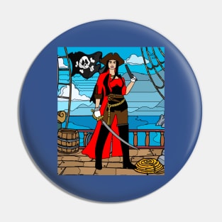 Pirate Pirate Ship Treasure Island Pin