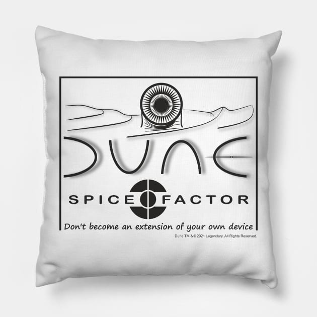 Spice Factor Dune 2021 Pillow by aceofspace