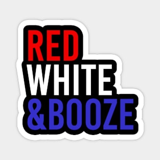 RED WHITE & BOOZE USA Magnet