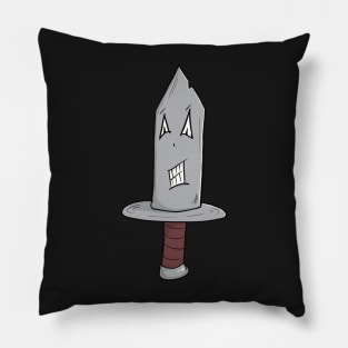 Knife Cartoon Style “Knifey MC Kniferson” Pillow