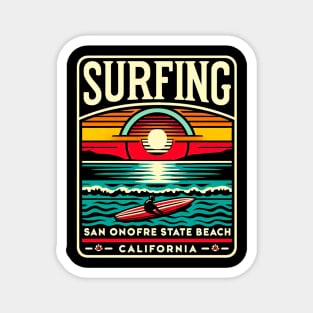 Surfing | San Onofre State Beach, California Magnet