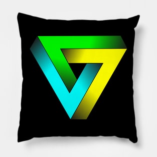 impossible triangle Pillow