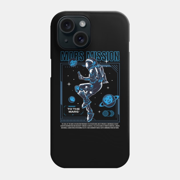 Mars Mission Space Exploration Phone Case by EdSan Designs