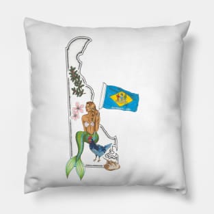 Delaware Mermaid Pillow