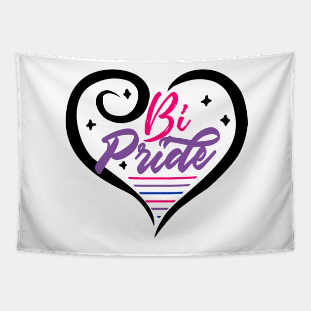 bi pride Tapestry by ohnoballoons