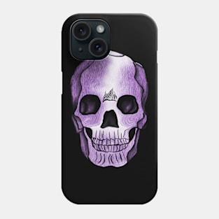 Purple Skull Art Design Phone Case