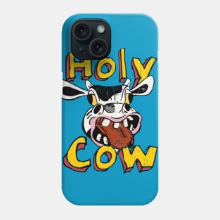 Holy Cow funny Cartoon illustration Phone Case