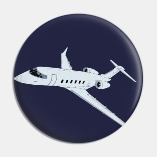 Bombardier Challenger 350 Jet Aviation Art Pin