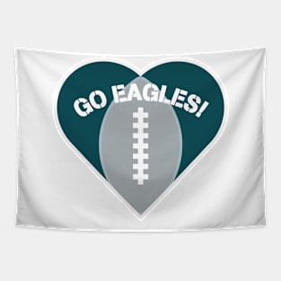 Heart Shaped Philadelphia Eagles Tapestry