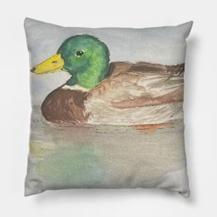 Mallard duck male Pillow