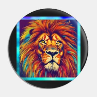 rainbow lion Pin