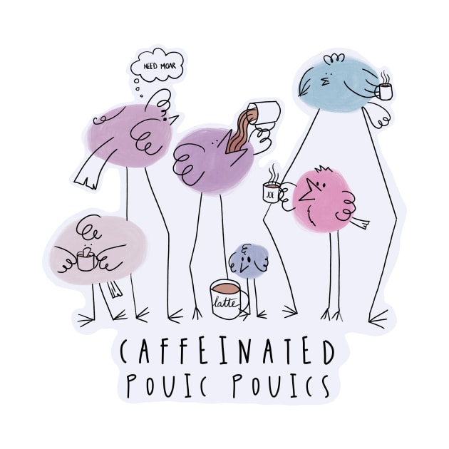 Caffeinated Pouic Pouics / Cute Coffee Dates by nathalieaynie