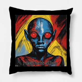 resident alien Pillow