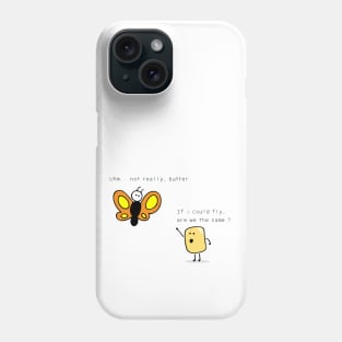 butter and butterfly Phone Case