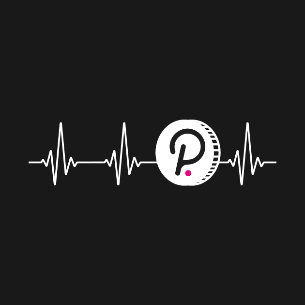 Polkadot Love Heartbeat Cryptocurrency DOT Coin by PH-Design