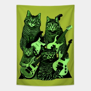 GUITAR CATS (neon version) Tapestry