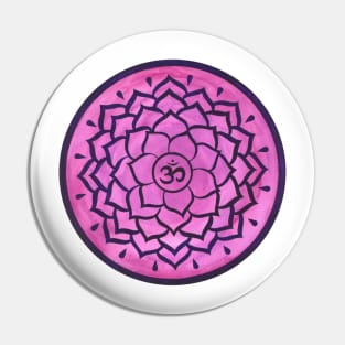 Mandala crown chakra Pin