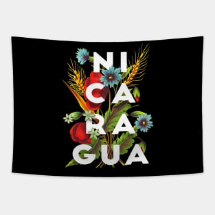 Nicaragua Proud Flag, Nicaragua gift heritage, Nicaraguan girl Boy Friend Nicaraguaense Tapestry