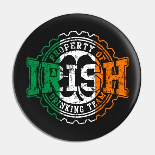 Irish St Patrick's Day Drinking Team Flag Beer Pin