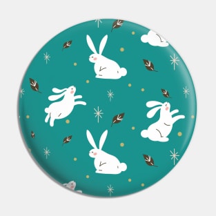 rabbit pattern Pin