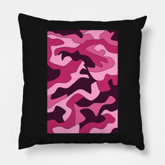 Pink Camo Pillow by cherubi19