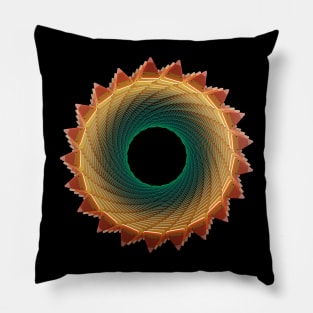 Candy Corn Star-Teal Pillow