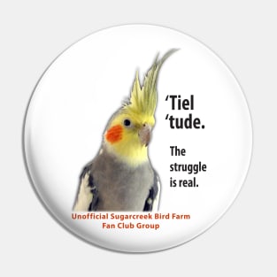 Cockatiel 2 - black type Pin