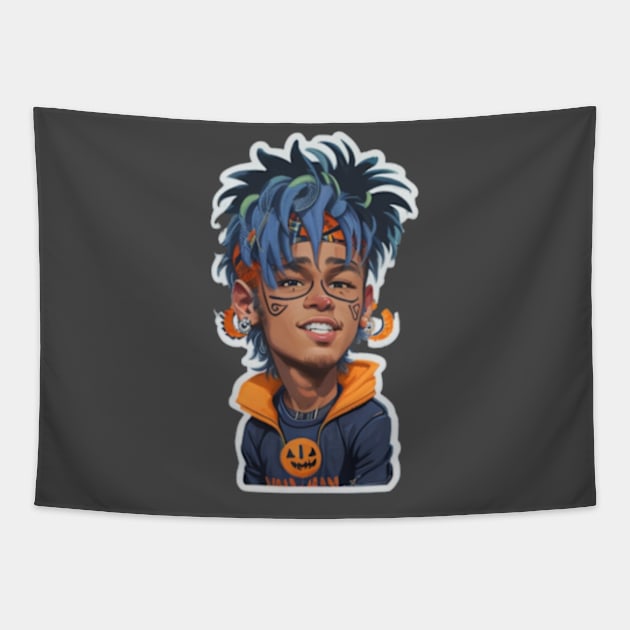 neymar brazil football Halloween Tapestry by pvinh23