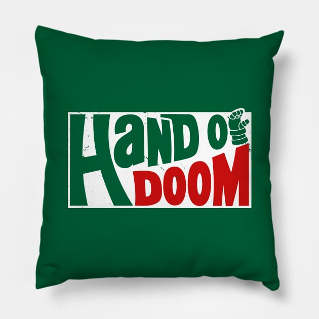 Cool Superhero Demon Soda Logo Parody Pillow by BoggsNicolas