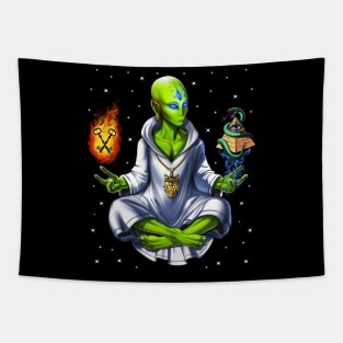 Alien Illuminati Conspiracy Tapestry