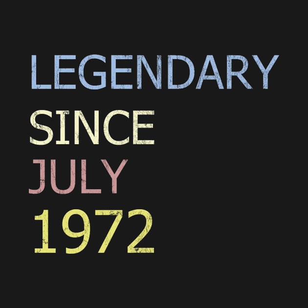 LEGENDARY SINCE JULY 1972 by BK55