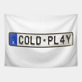 C0LD PL4Y - License Plate Tapestry