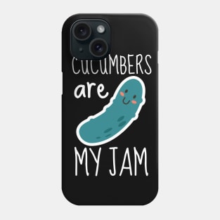 Cucumbers Are My Jam Funny Phone Case