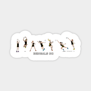 Netball players Magnet