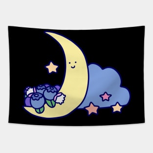 Blueberry Cresecent Moon Tapestry