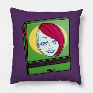 Scene Girl (green) Pillow