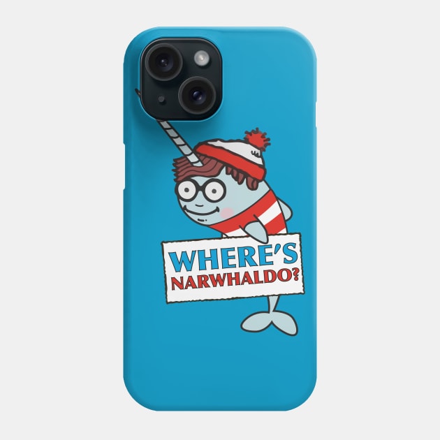 Where's Narwhaldo Narwhal Not Dabbing Funny Parody Phone Case by DesIndie