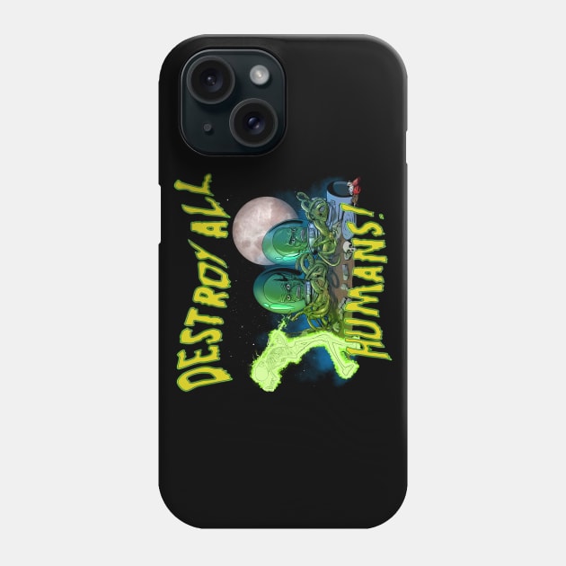 Destroy All Humans! Phone Case by SimonBreeze